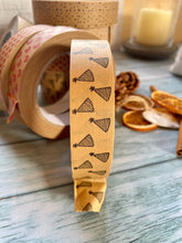Load image into Gallery viewer, Party Hat Eco Friendly Paper Packaging Tape, Compostable, Biodegradable, Curbside Recyclable, Kraft Brown Tape  25mm x 50metre roll
