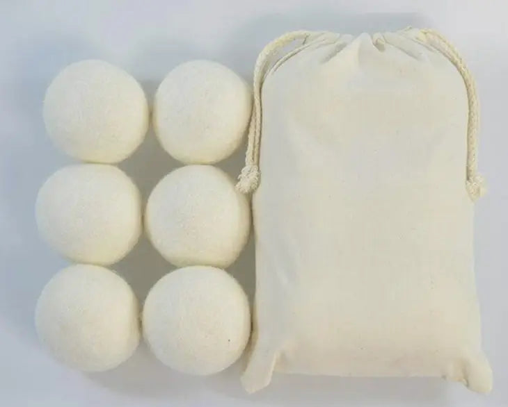 Set of 6 Organic Wool Dryer Balls, Laundry Balls, Tumble Drier Balls, Money Saving Item