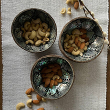 Load image into Gallery viewer, Coconut Shell Bowl with Abalone Inlay
