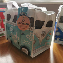Load image into Gallery viewer, VW Campervan, Fiat 500 and Other Fun Design Lunch Bags made from recycled plastic bottles
