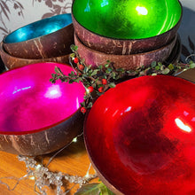 Load image into Gallery viewer, Hand-painted Coconut Bowls, Christmas Decorative Bowls, Christmas Tableware, Handmade Christmas Gifts
