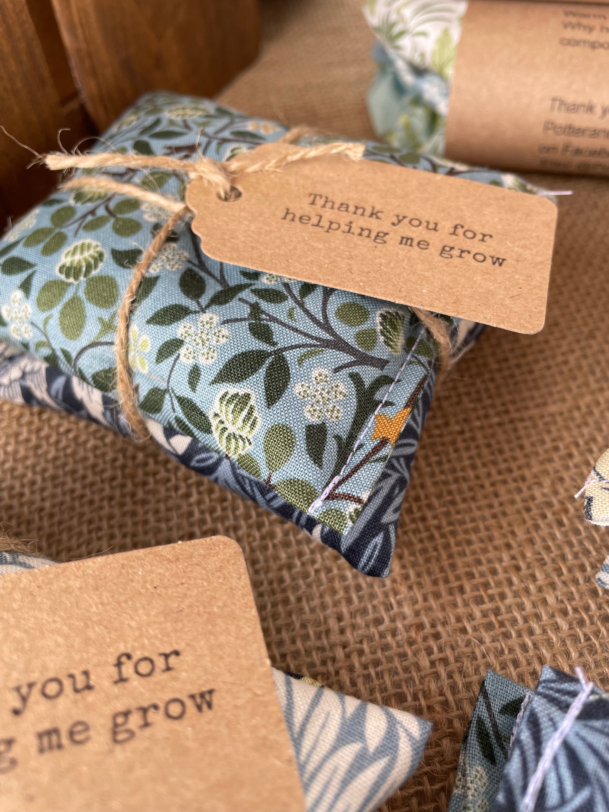 William Morris Lavender Bags Handmade in UK | Eco Air Freshener and Drawer Scents