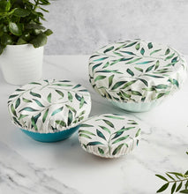 Load image into Gallery viewer, Biodegradable Bowl Covers, 3 Sizes in Olive Branch
