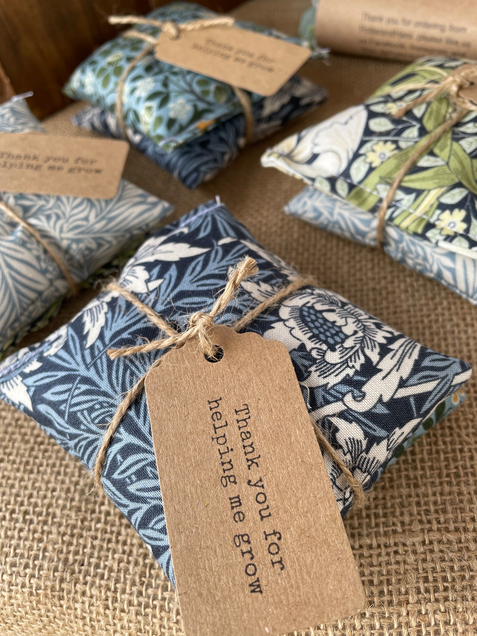William Morris Lavender Bags Handmade in UK | Eco Air Freshener and Drawer Scents
